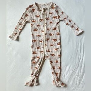 Cozy Sunburst Kids Footie Pajamas